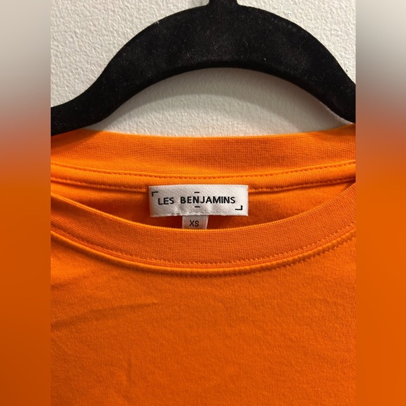 Les Benjamins Orange Crop top size XS - Picture 2 of 4